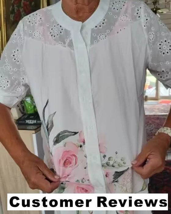 Elegant Short Sleeve Blouse Holiday Weekend Blouses - Tophatter Daily Deals