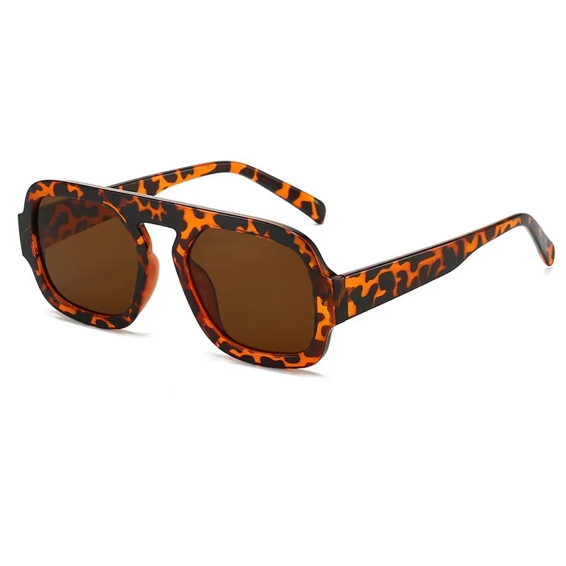 Women Fashion Gradient Shades UV400 Men Punk Sun Glasses Brown Sunglasses - Tophatter Daily Deals