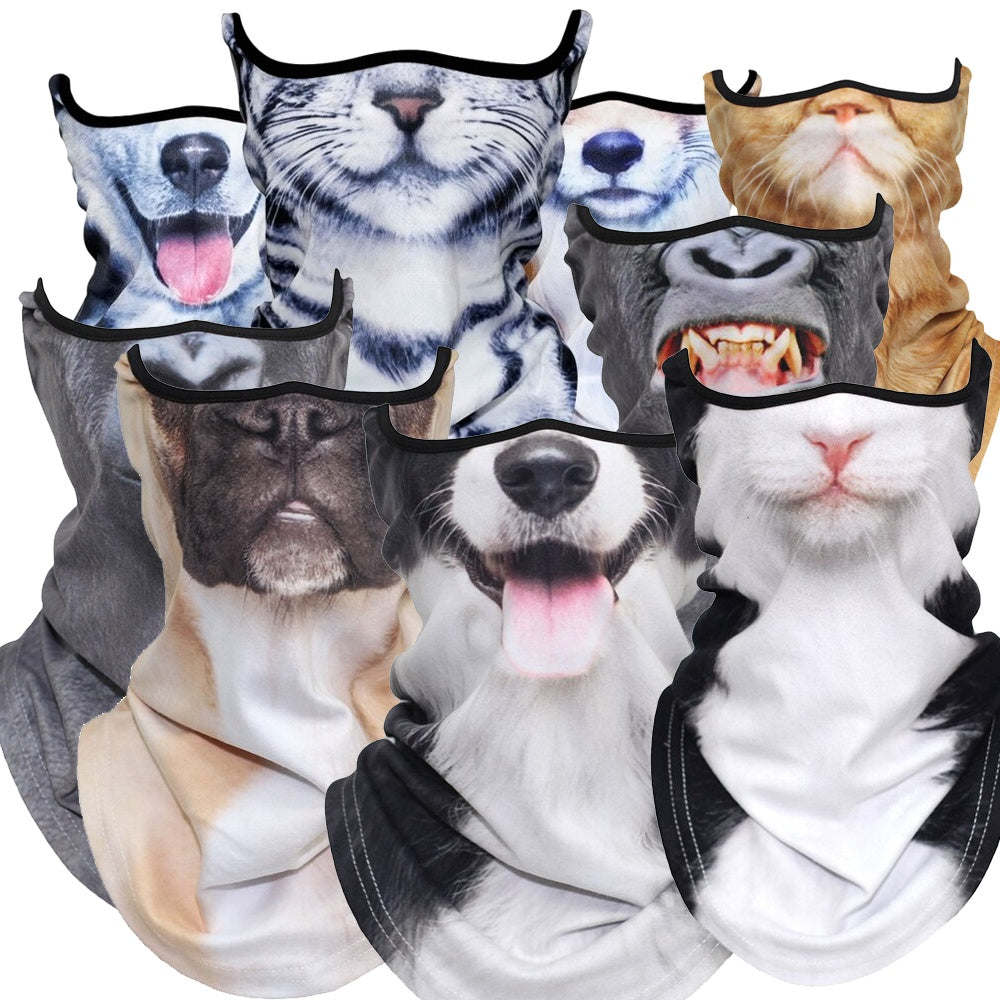 Halloween Mask Zoo Animal Neck Gaiter Motorcycle Face Masks Motorcycle Face Mask - Tophatter Daily Deals