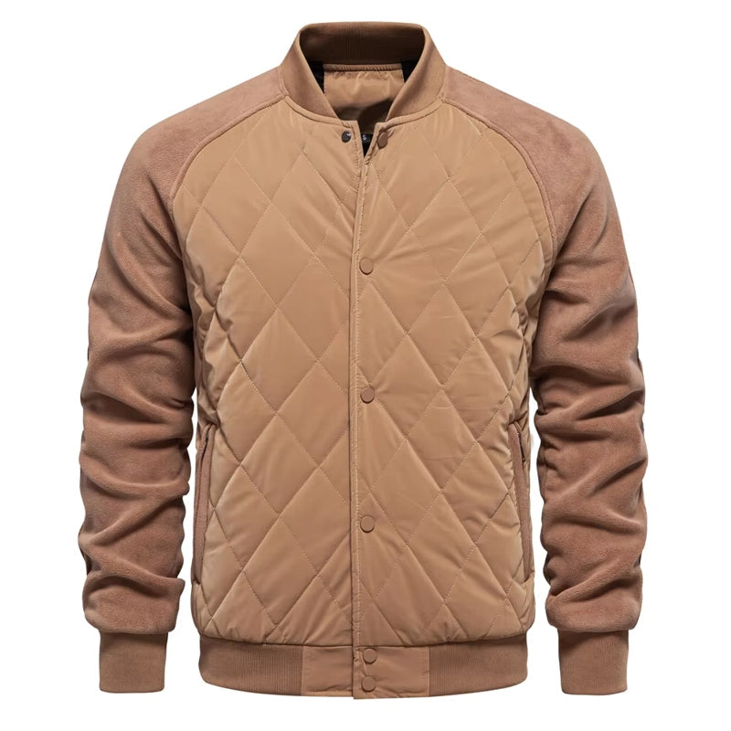 Men's Warm Thick Fleece Lining Jacket Brown Men Jackets - Tophatter Daily Deals