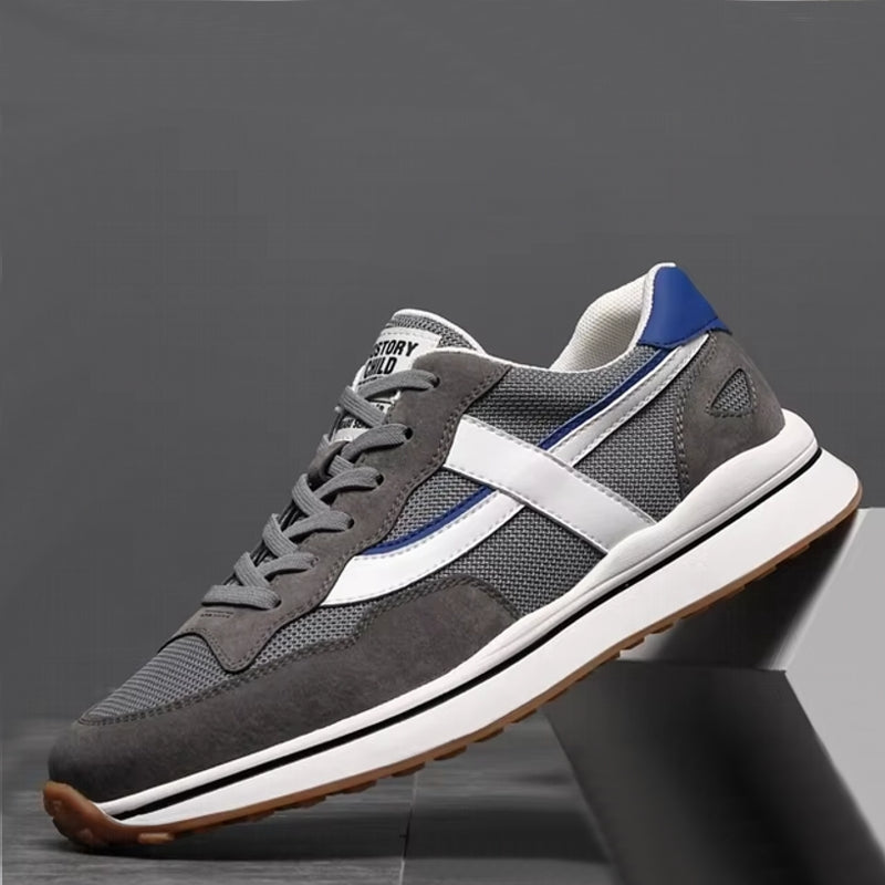 Men Elevator Sneakers Increase Shoes Gray Men Sneakers - Tophatter Daily Deals