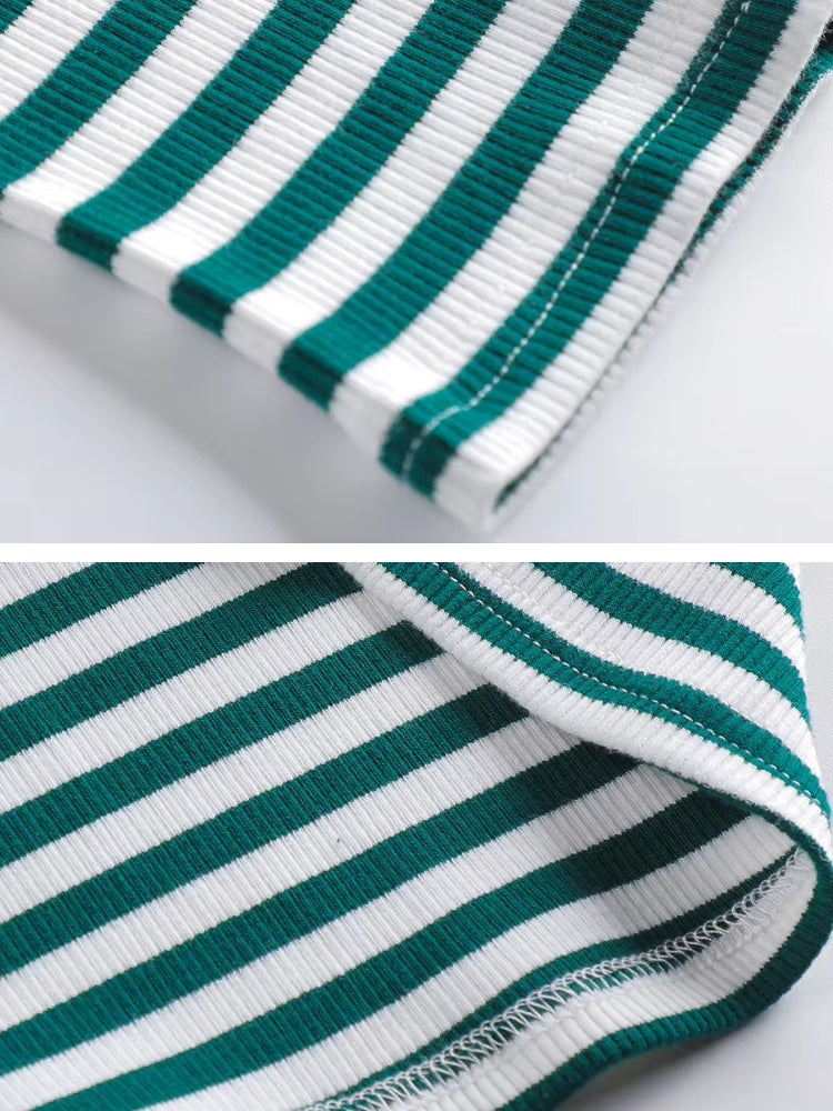 Perfect Blend of Style and Comfort Striped T-Shirt Blouses - Tophatter Daily Deals