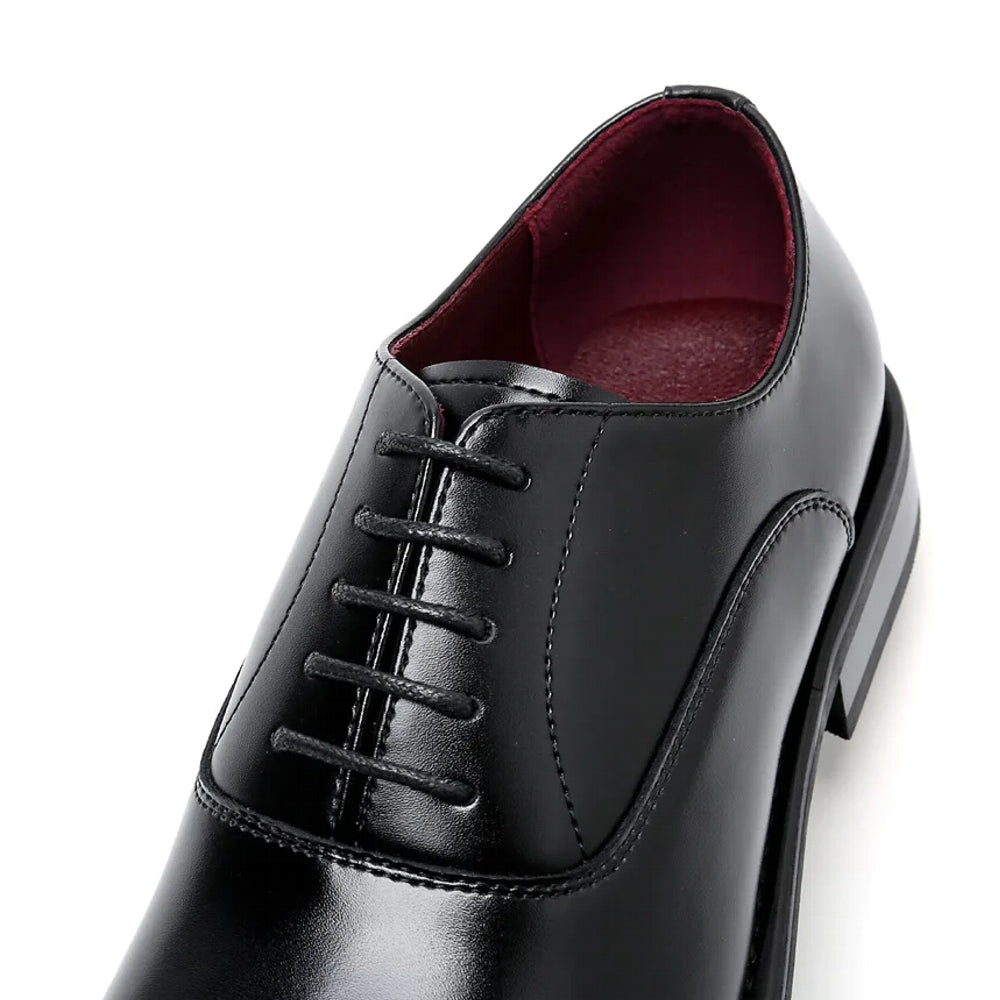 Brown Leather Oxford Shoes Men Shoes - Tophatter Daily Deals