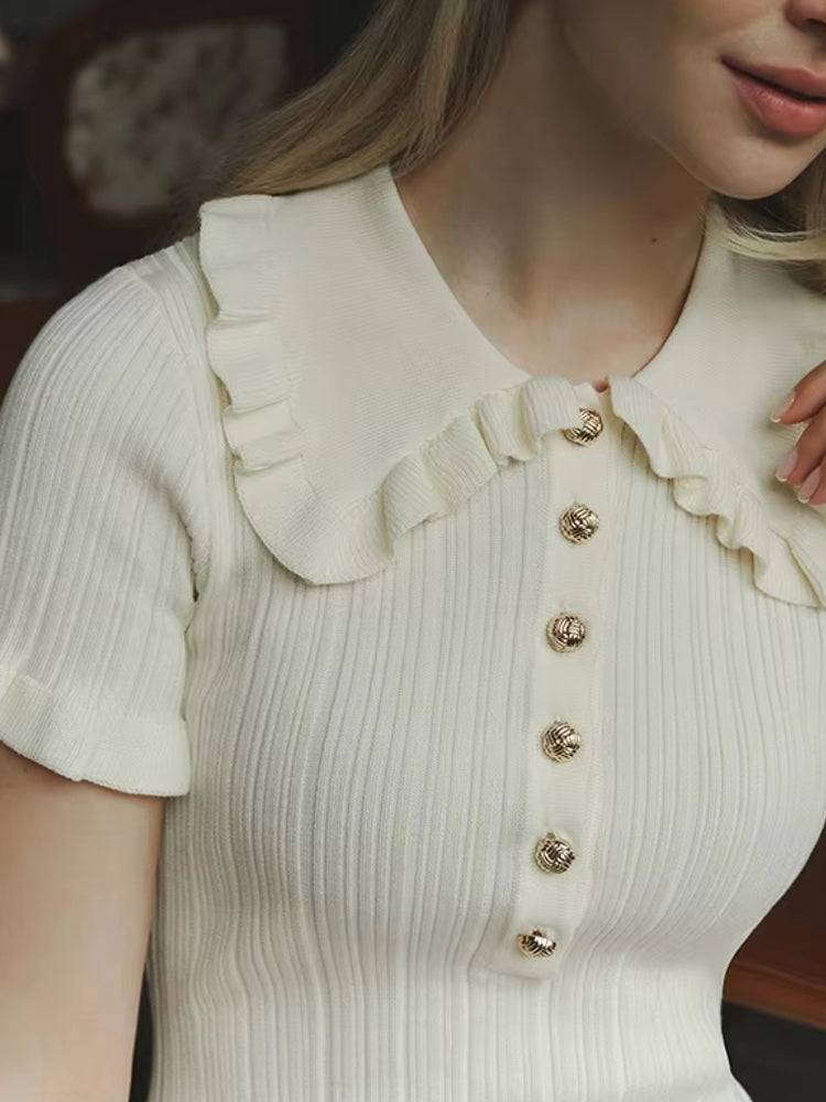 Ruffled Mini Dresses For Women White Mini Dresses - Tophatter Daily Deals