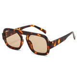 Women Fashion Gradient Shades UV400 Men Punk Sun Glasses Tan Sunglasses - Tophatter Daily Deals