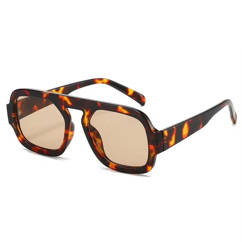 Women Fashion Gradient Shades UV400 Men Punk Sun Glasses Tan Sunglasses - Tophatter Daily Deals
