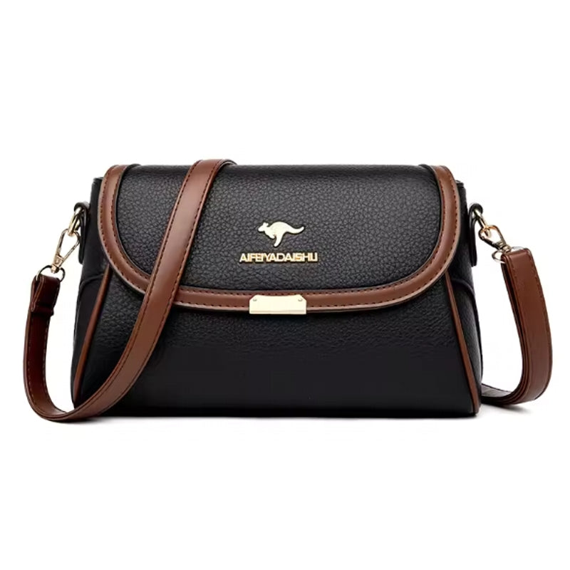 Synthetic Leather Small Shoulder Bags for Women Black Women Bag - Tophatter Daily Deals