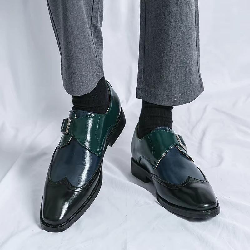 Men Loafers Color Matching Flat Shoes Men Dresses Shoes - Tophatter Daily Deals