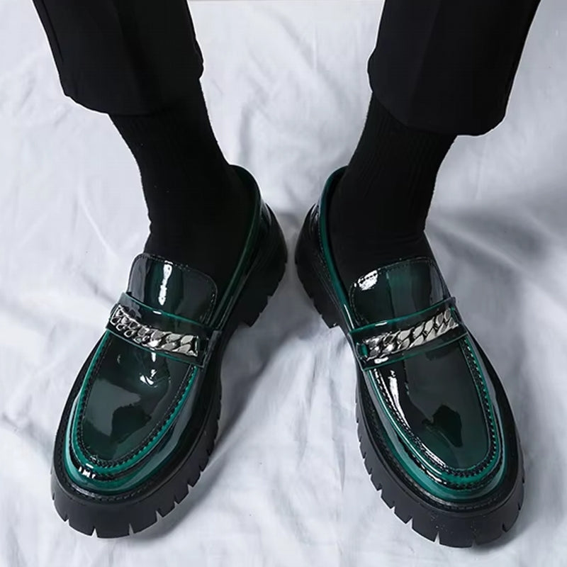 British Style Men Wedding Leather Shoes Loafers - Tophatter Daily Deals