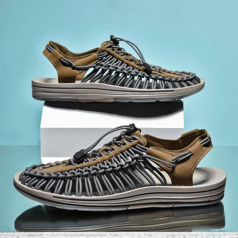 Casual Flat Outdoor Couples Sandals Men Sandals - Tophatter Daily Deals