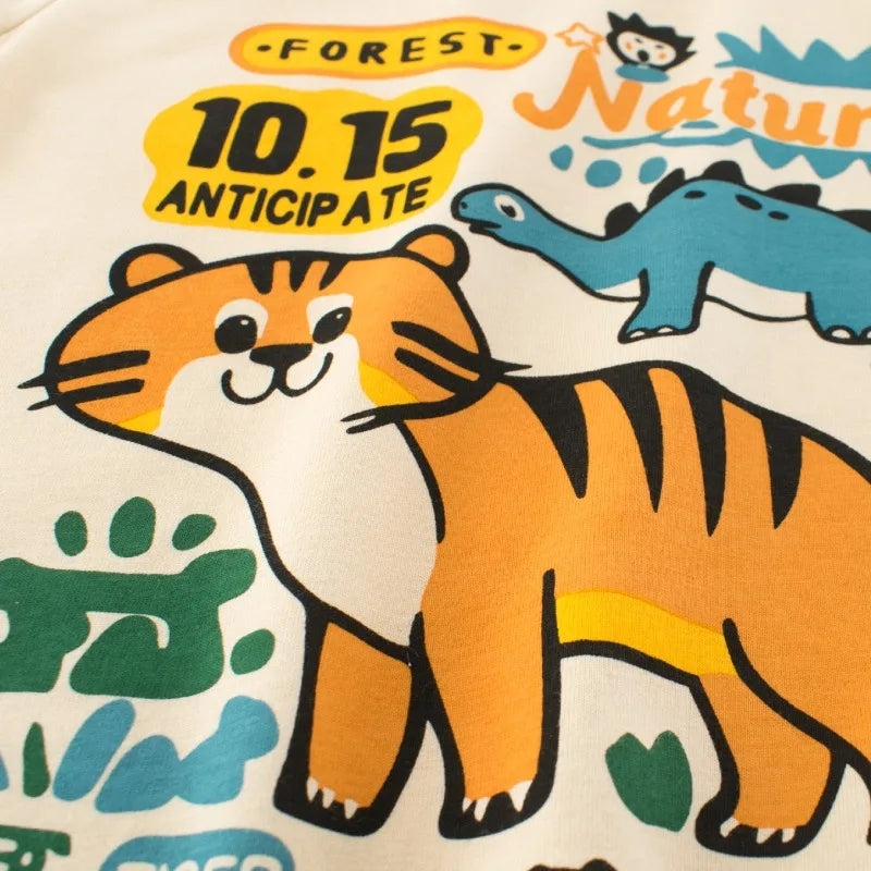 Boys cartoon tiger suit 2-9Y kids clothing - Tophatter Daily Deals