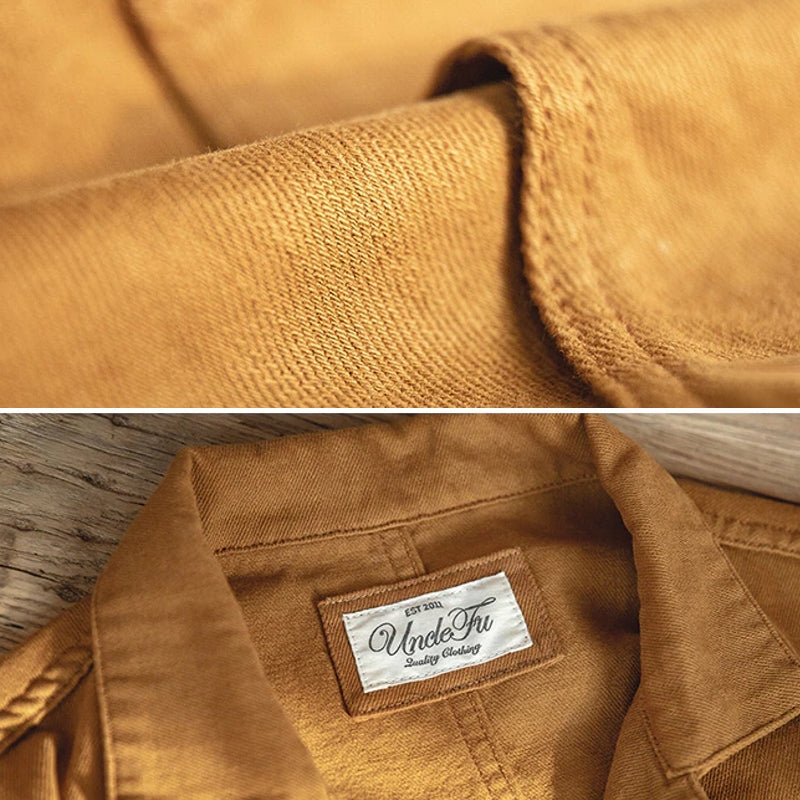 Men Work Wear Cotton Coats Multi Pocket Jacket Men's Clothing - Tophatter Daily Deals