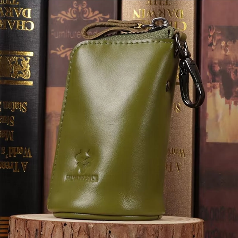 Fashion Zipper Home Keychain Car Key Storage Bag Green Wallets - Tophatter Daily Deals