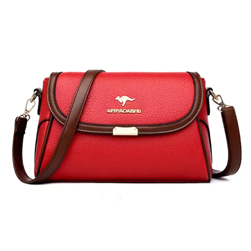 Synthetic Leather Small Shoulder Bags for Women Red Women Bag - Tophatter Daily Deals