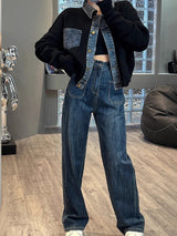 Retro Denim knitted Women Jacket Top Coats & Jackets - Tophatter Daily Deals