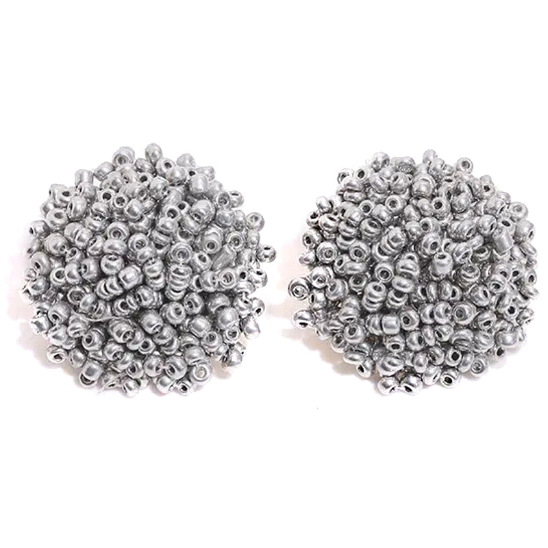 Fashion Handmade Beaded Stud Earrings Silver Earrings - Tophatter Daily Deals