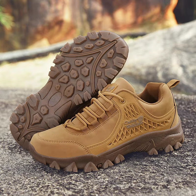 Leather Hiking Anti-Slip Casual Shoes For Men Men Shoes - Tophatter Daily Deals
