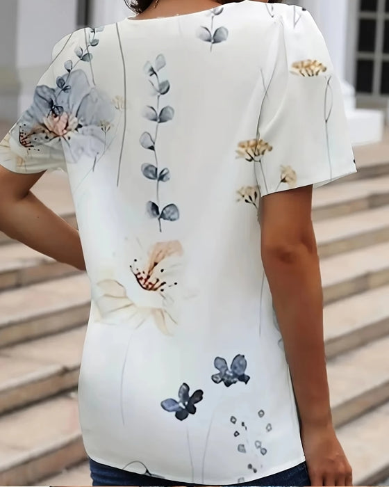 Elegant Loose Blouse Women Shirt Top Blouses - Tophatter Daily Deals