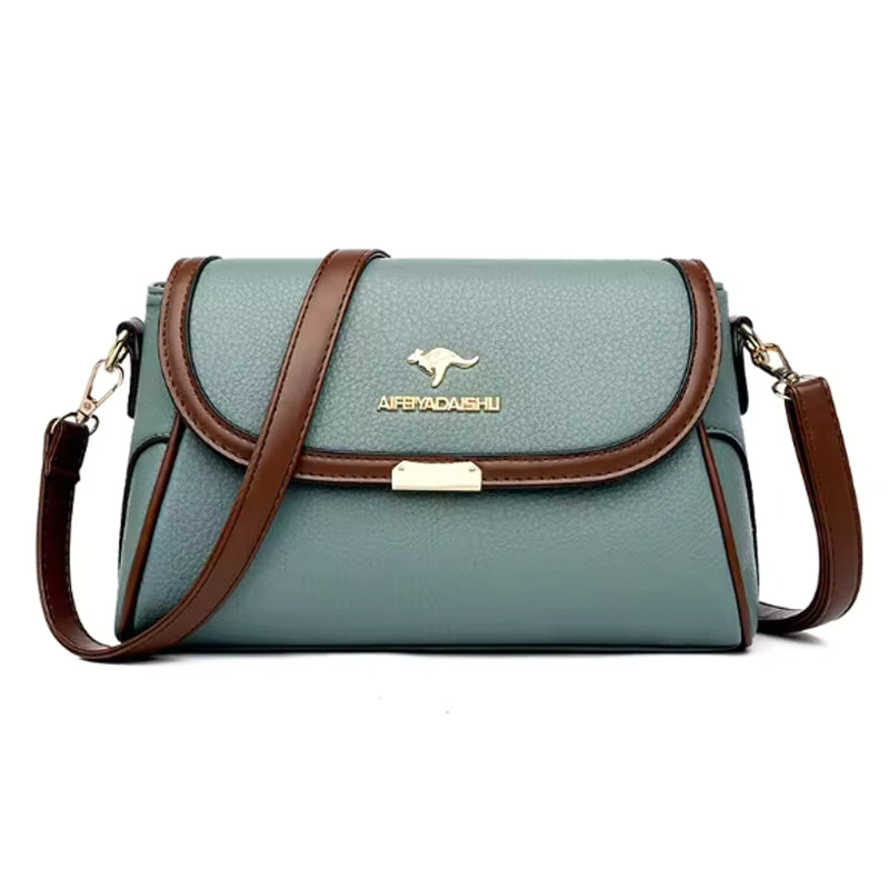 Synthetic Leather Small Shoulder Bags for Women Green Women Bag - Tophatter Daily Deals