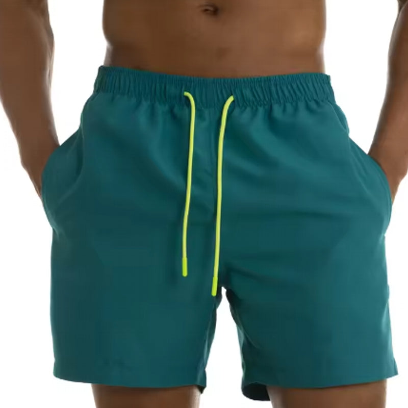 Men Beach Swimming Trunks Green Swimsuit - Tophatter Daily Deals