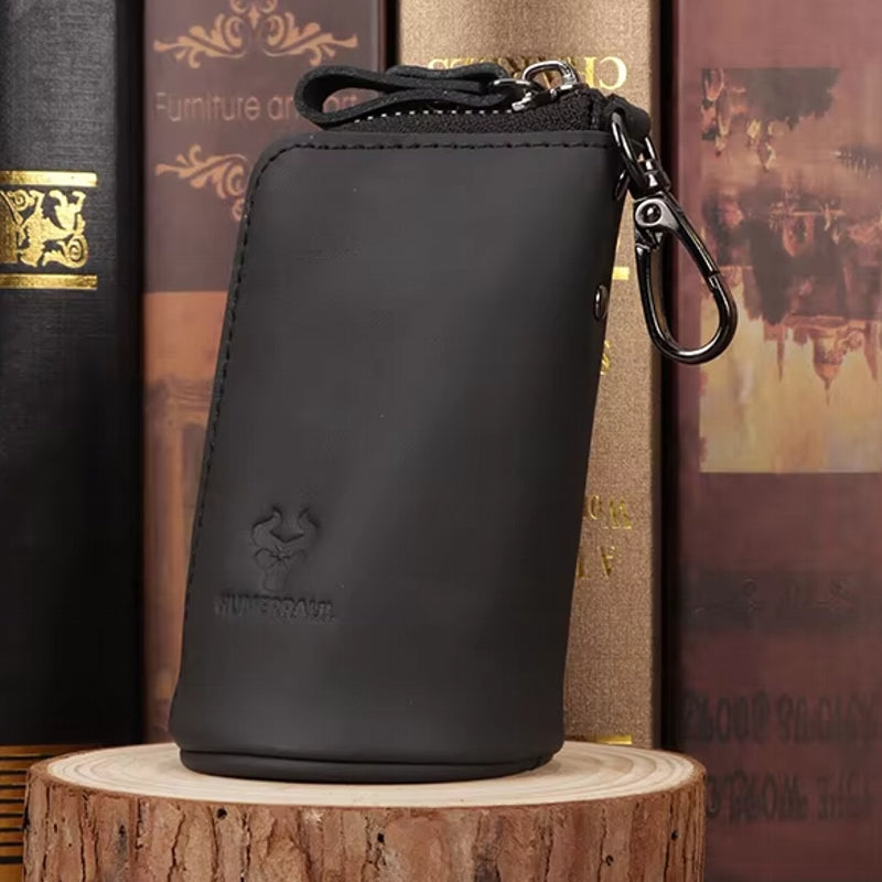 Fashion Zipper Home Keychain Car Key Storage Bag Black Wallets - Tophatter Daily Deals