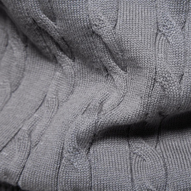 Round Neck Classic Twist Patterned Pullover Knitted Men's Clothing - Tophatter Daily Deals