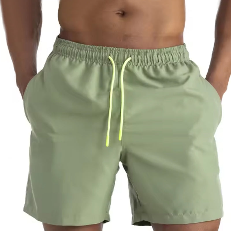 Men Beach Swimming Trunks Light Green Swimsuit - Tophatter Daily Deals