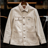 Cotton Lapel Jackets Multi-pocket Short Parkas Men Jackets - Tophatter Daily Deals