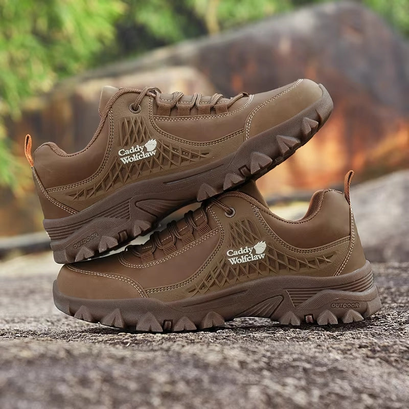 Leather Hiking Anti-Slip Casual Shoes For Men Men Shoes - Tophatter Daily Deals