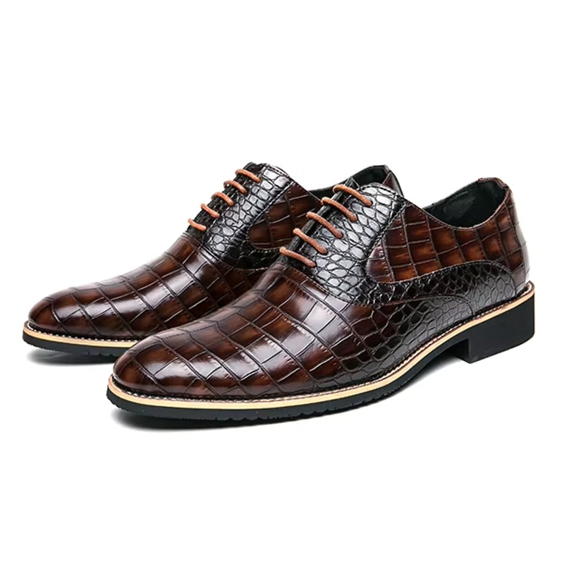 Men Dress Shoes Thick Soled Shoes Anti Skid Oxford Shoes Men Dresses Shoes - Tophatter Daily Deals