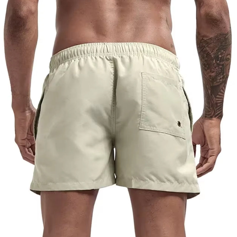Men Sport Shorts and Swim Trunks Beige Pants - Tophatter Daily Deals