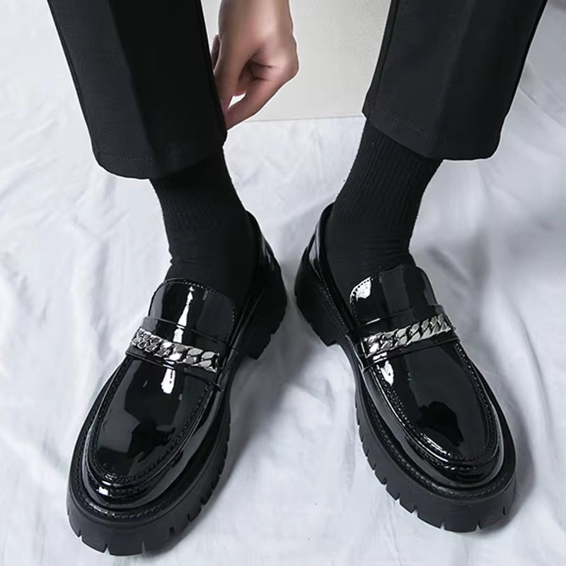 British Style Men Wedding Leather Shoes Loafers - Tophatter Daily Deals