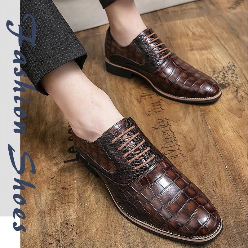 Men Dress Shoes Thick Soled Shoes Anti Skid Oxford Shoes Men Dresses Shoes - Tophatter Daily Deals