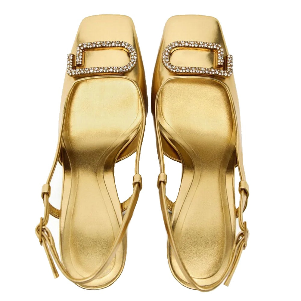 Elegant Women Sling Back Shoes Modern Office Heels heels - Tophatter Daily Deals