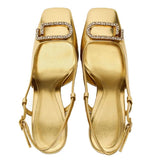 Elegant Women Sling Back Shoes Modern Office Heels heels - Tophatter Daily Deals