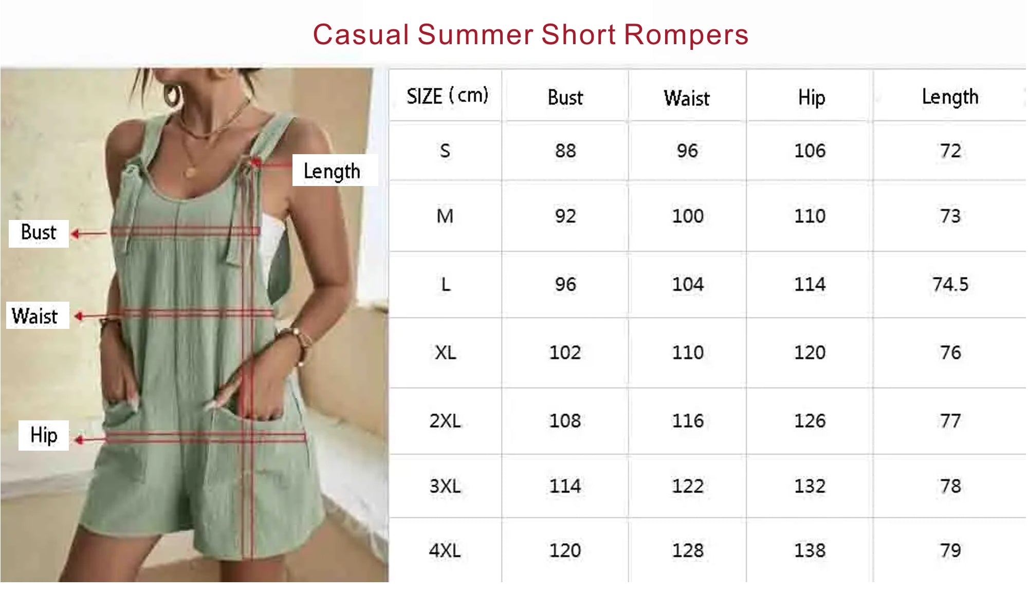 Casual Summer Short Rompers Jumpsuit - Tophatter Daily Deals