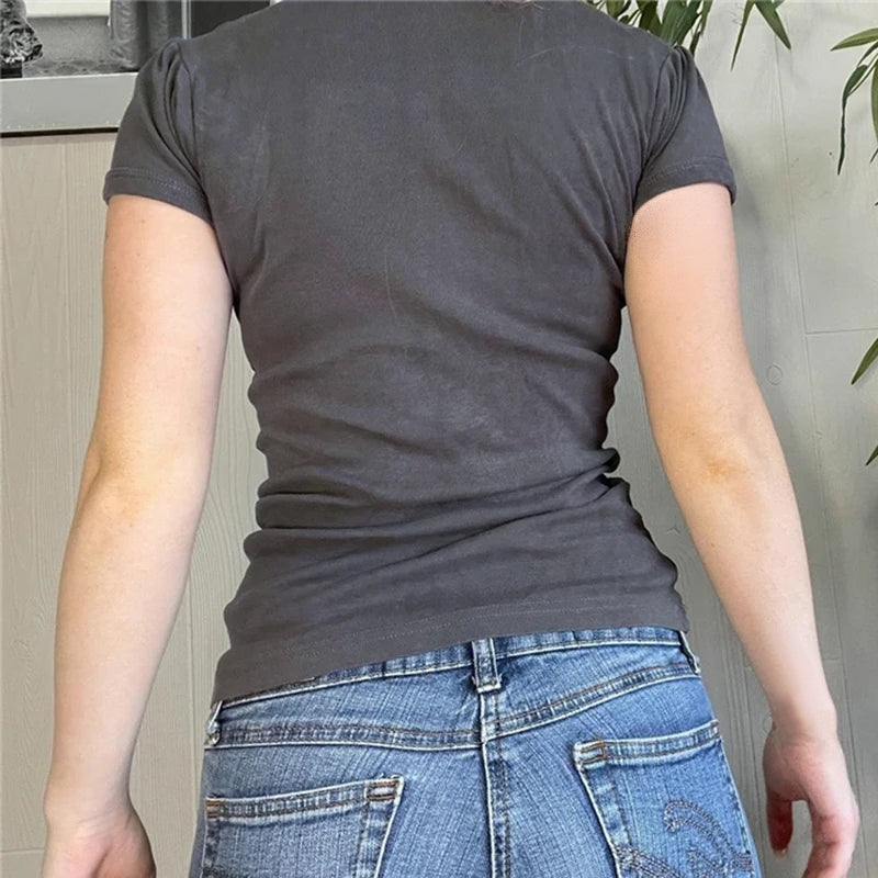 Solid Basic Knit Crop Top For Women Blouses - Tophatter Daily Deals