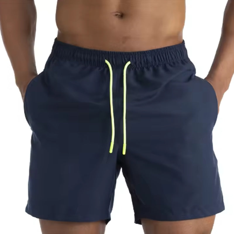 Men Beach Swimming Trunks Navy Swimsuit - Tophatter Daily Deals
