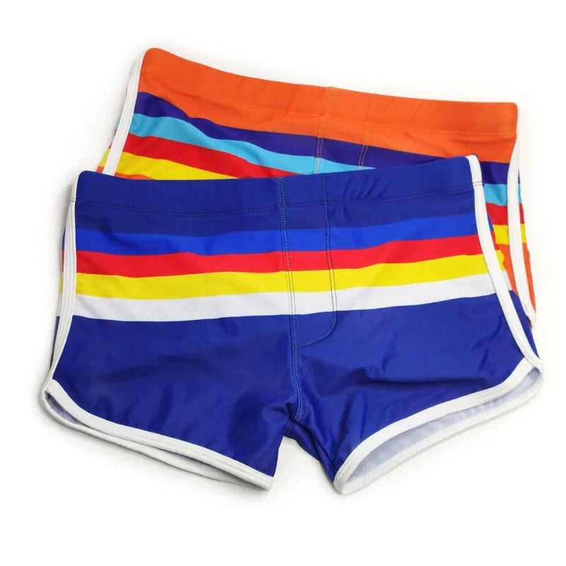 Sexy rainbow Pride Strips Swimwear Pad Push-up Swimsuit - Tophatter Daily Deals