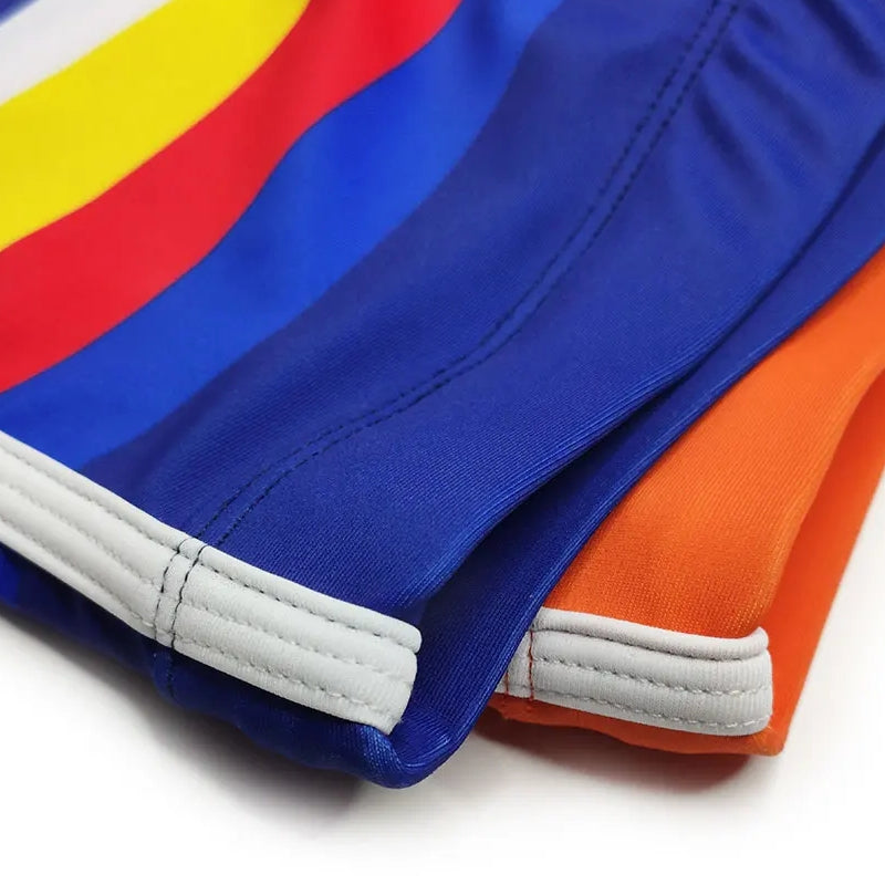 Sexy rainbow Pride Strips Swimwear Pad Push-up Swimsuit - Tophatter Daily Deals