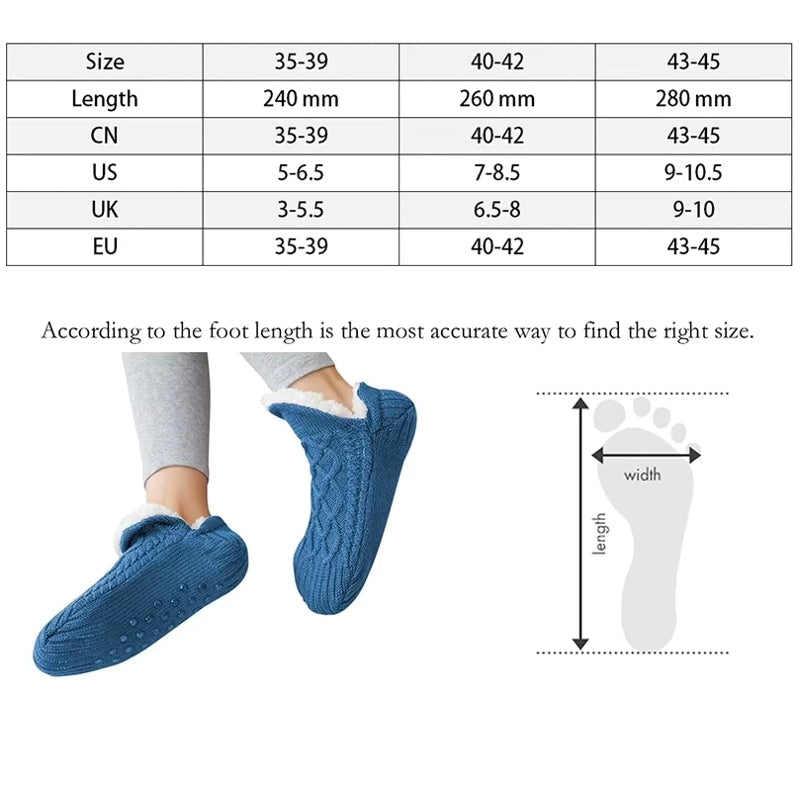 Unisex Slipper Socks Winter Warm Short Cotton Socks - Tophatter Daily Deals
