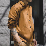 Men Work Wear Cotton Coats Multi Pocket Jacket Men's Clothing - Tophatter Daily Deals