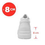 8cm White Black Taller Shoes Men Sneakers - Tophatter Daily Deals