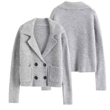 Women Knitted Jackets Winter Outwears Jacket - Tophatter Daily Deals