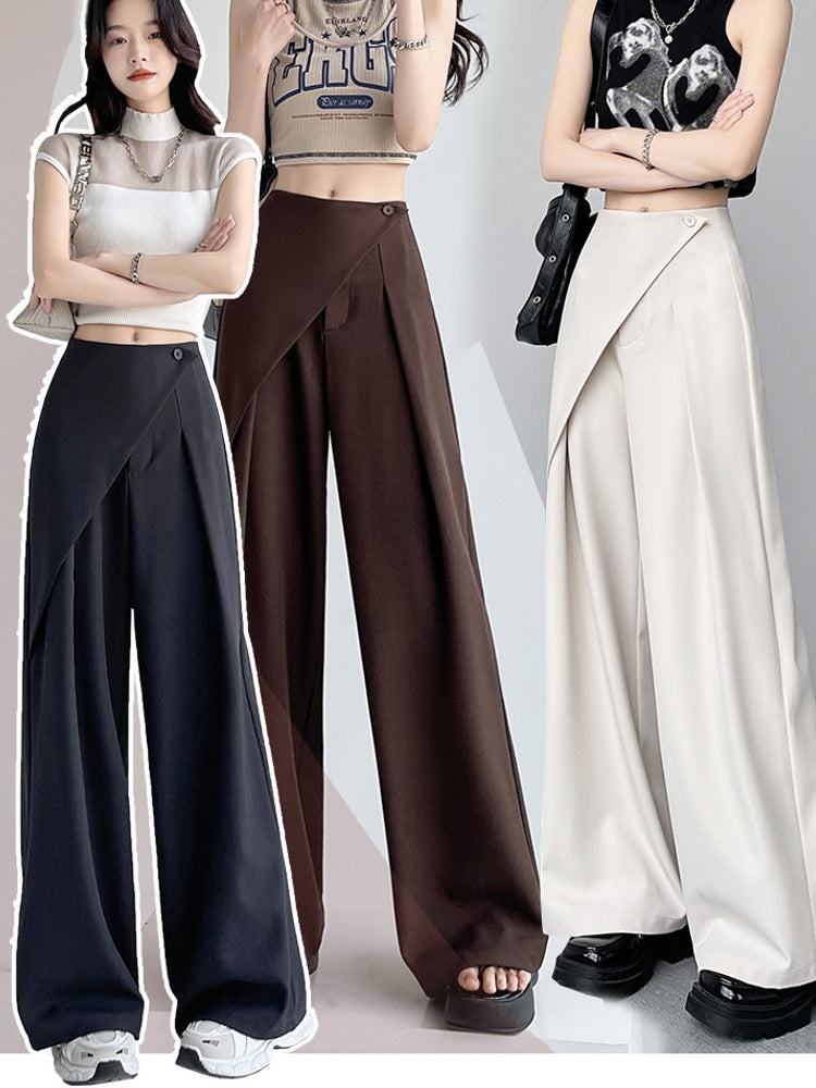 Women High Waist Wide Suit Pants Pants - Tophatter Daily Deals