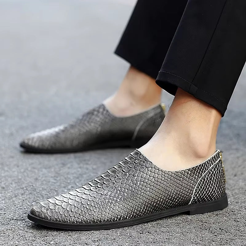 Italian Style Shoes Genuine Leather Men Loafers Men Shoes - Tophatter Daily Deals