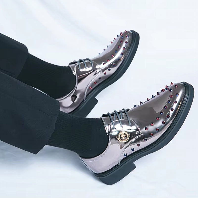 Luxury Designer Shoes Men Couples Dress Shoes Silver Men Dresses Shoes - Tophatter Daily Deals