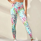 Print Tie Dye Sports Leggings Gym Leggings - Tophatter Daily Deals