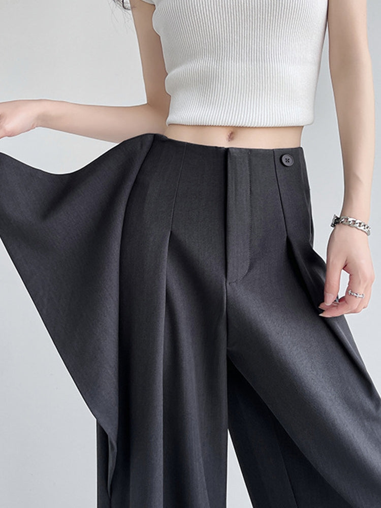 Women High Waist Wide Suit Pants Pants - Tophatter Daily Deals