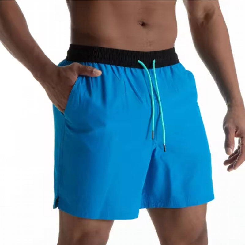 Men Beach Swimming Trunks Blue Swimsuit - Tophatter Daily Deals